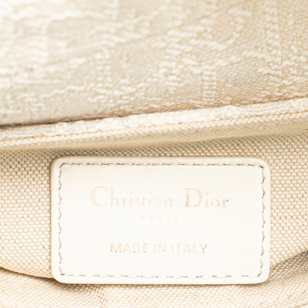 Pre-Loved Dior Mini Oblique Canvas Saddle Bag - Picture 6 of 8